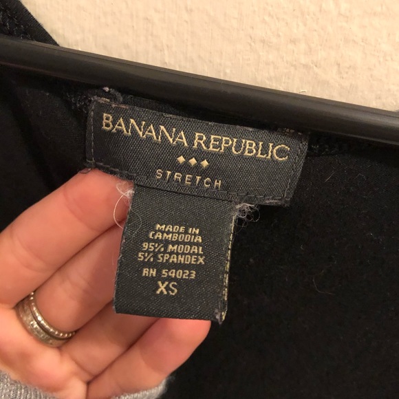 Black Banana Republic Stretch Top - Picture 2 of 3